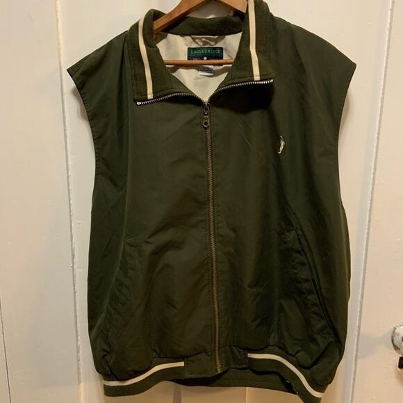 Golf vest by Eagles Ridge in forest green w mesh lining in a Sz Large in EUC - Picture 2 of 8